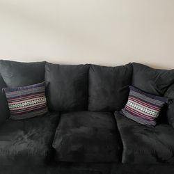 Black Darcy 3 Seater Couch 
