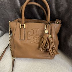 Tory Burch Leather Handbag - Convertible Style:Crossbody&Tote