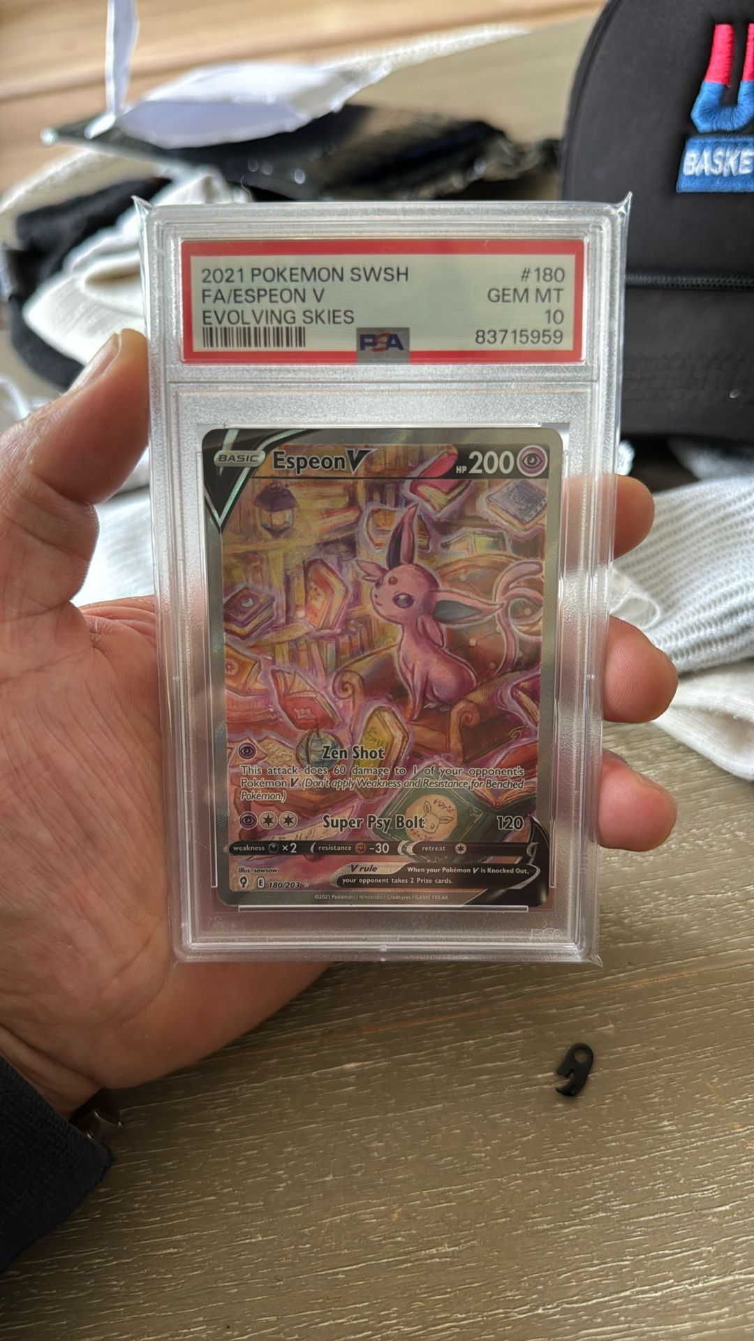 Pokemon PSA 10 ESPEON FA EVOLVING SKIES POKEMON UMBREON