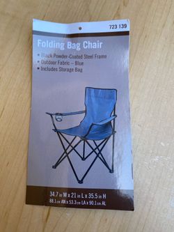 Folding collapsible bag chair picnic outdoors