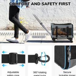 Portable Pet Rolling Carrier