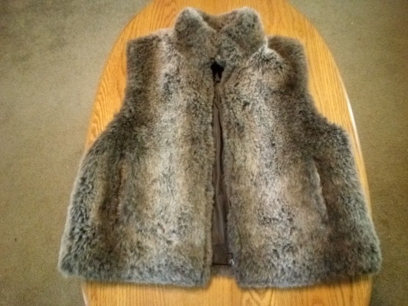 Faux Fur Reversible Vest 