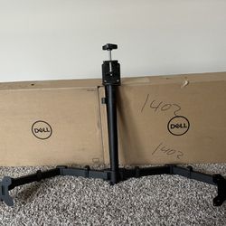 Dual Dell Monitors Plus Arm Stand