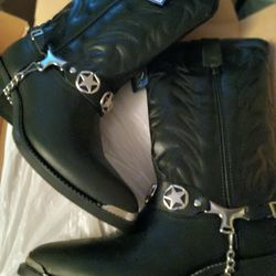 New Leather Western Boots Sz 11