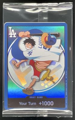 2026 Luffy x LA Dodgers One Piece Card – Sealed – $875