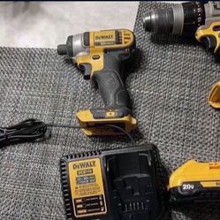 Dewalt 20v Combo Hammer Drill 1/2 And 1/4 Impact