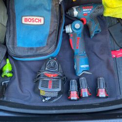 Bosch I-driver, Impactor Charger & 3 Batteries