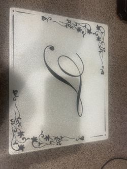 Monogram T Cutting Board 