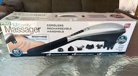 uComfy Pro Rechargeable Handheld Deep Tissue Percussion Massager