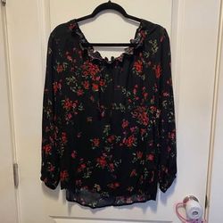 Women's size L 12-14 Ruffle Neck Blouse color must pick up
