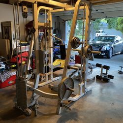 Hoist HF985 full gym! Bench,smith machine, Olympic weights