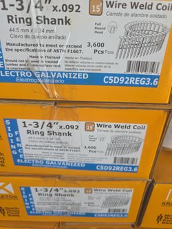 1-3/4 Siding Nails $42 La Caja
