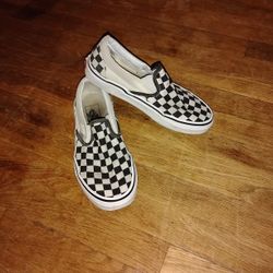 Vans Checkered Slip-ons. Size 4.5