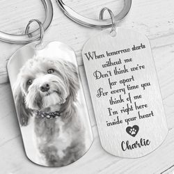 Handmade Dog Pet Baby Stainless Steel Keychain Handmade 