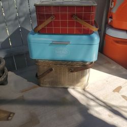 All Metal  Bread Boxes I ASK  $35.00 For All  3 . Two Of This  Arw Vitage.