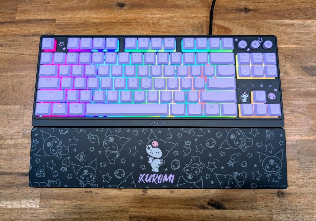 Razer Ornata V3 Tenkeyless Kuromi Edition Gaming Computer Keyboard