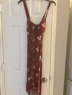 Floral High-Low Maxi Dress