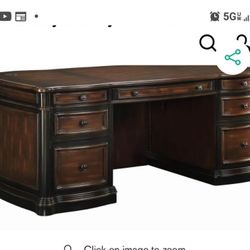 Gorman Traditional Espresso Executive Desk $554
