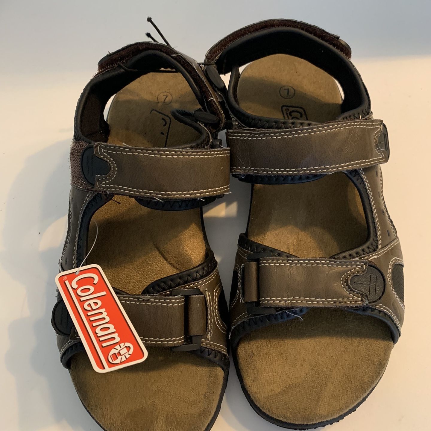 NEW men’s Coleman brown hiking outdoor walking sandals with adjustable straps Coleman Brown Sandals for Men | Mercari main image 3