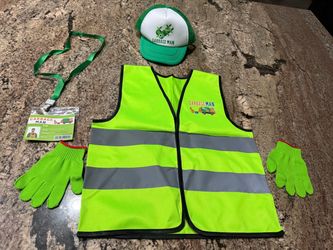 NEW kids garbage man costume dress up ages 2-6 Halloween costume