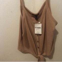 Tan Spaghetti Strap Shirt 