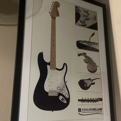 Fender guitar wall art