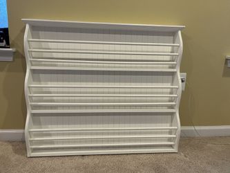 White bookshelf