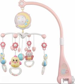Portable Mobile Crib – Night Light & Music Included