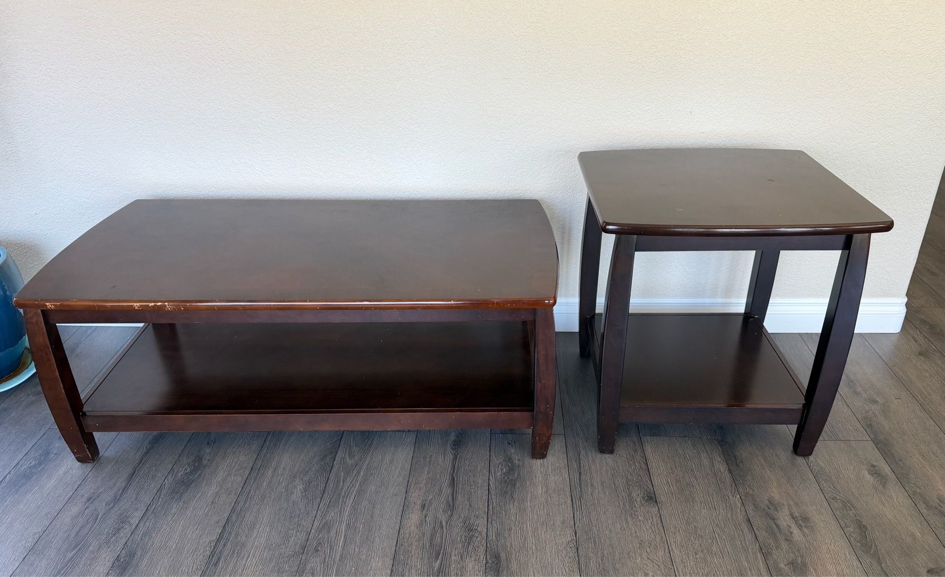 Coffee table and side table set