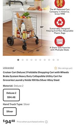 Cruiser Cart Deluxe foldable shopping cart
