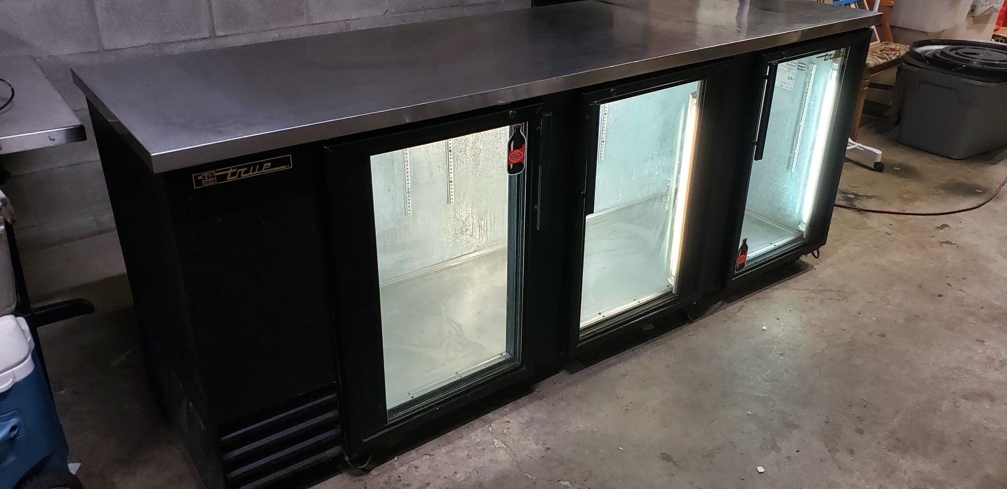 True Glass Door Back Bar Cooler - TBB-4G