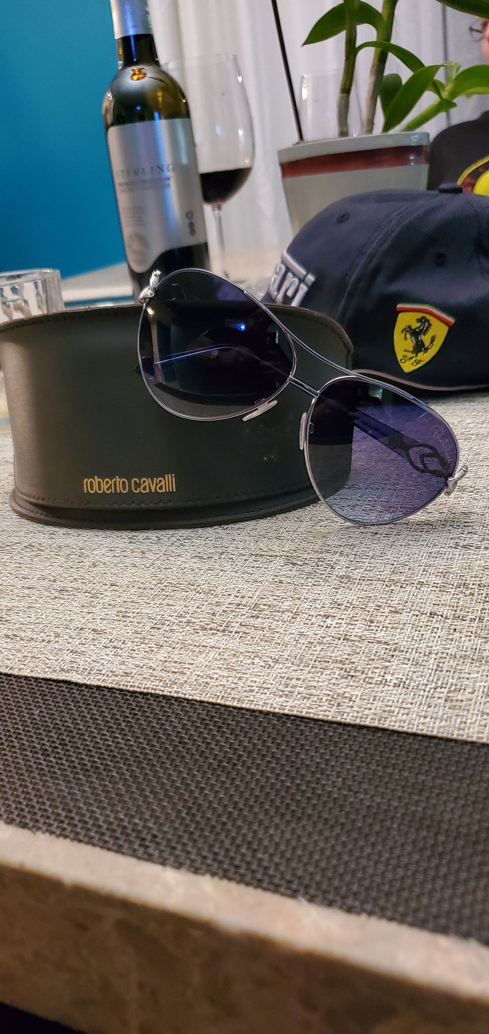 Roberto Cavalli sunglasses Blue brand new with case