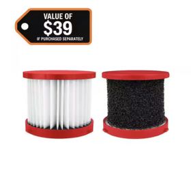 Milwaukee M18/M12 HEPA Wet/Dry Vacuum Filter (2-Pack)
