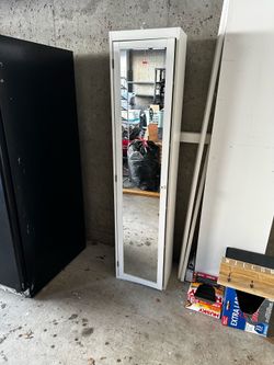 Shelf with mirror