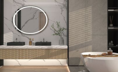 Stylish 4'x9' Wall Panel With Marble Texture