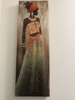 Large African Walk Art
