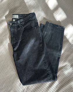 Abercrombie & Fitch, Curve Love, High Rise Mom Jeans, Black, Women’s Size 26