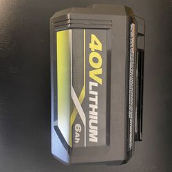 40V RYOBI BATTERY 6.0