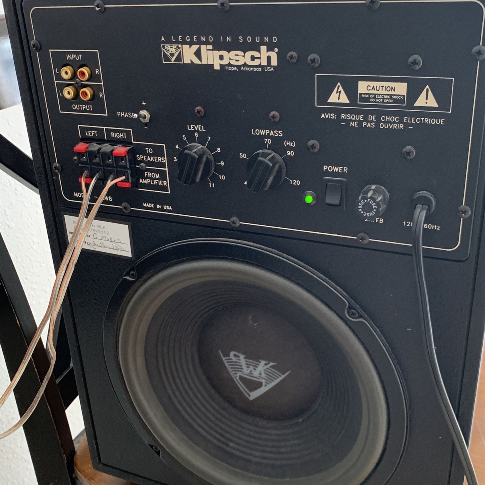 Klipsch SW-8