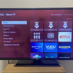 TCL Roku 32” TV – Works Perfect