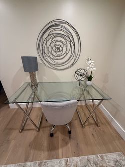Glass Top Desk
