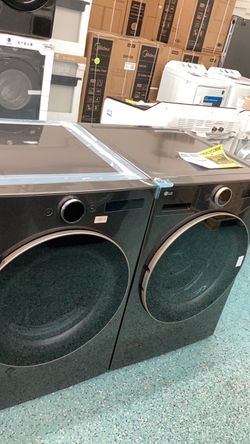 Washer 5.0 cu ft and dryer gas 7.5 cu ft front load LG BSS