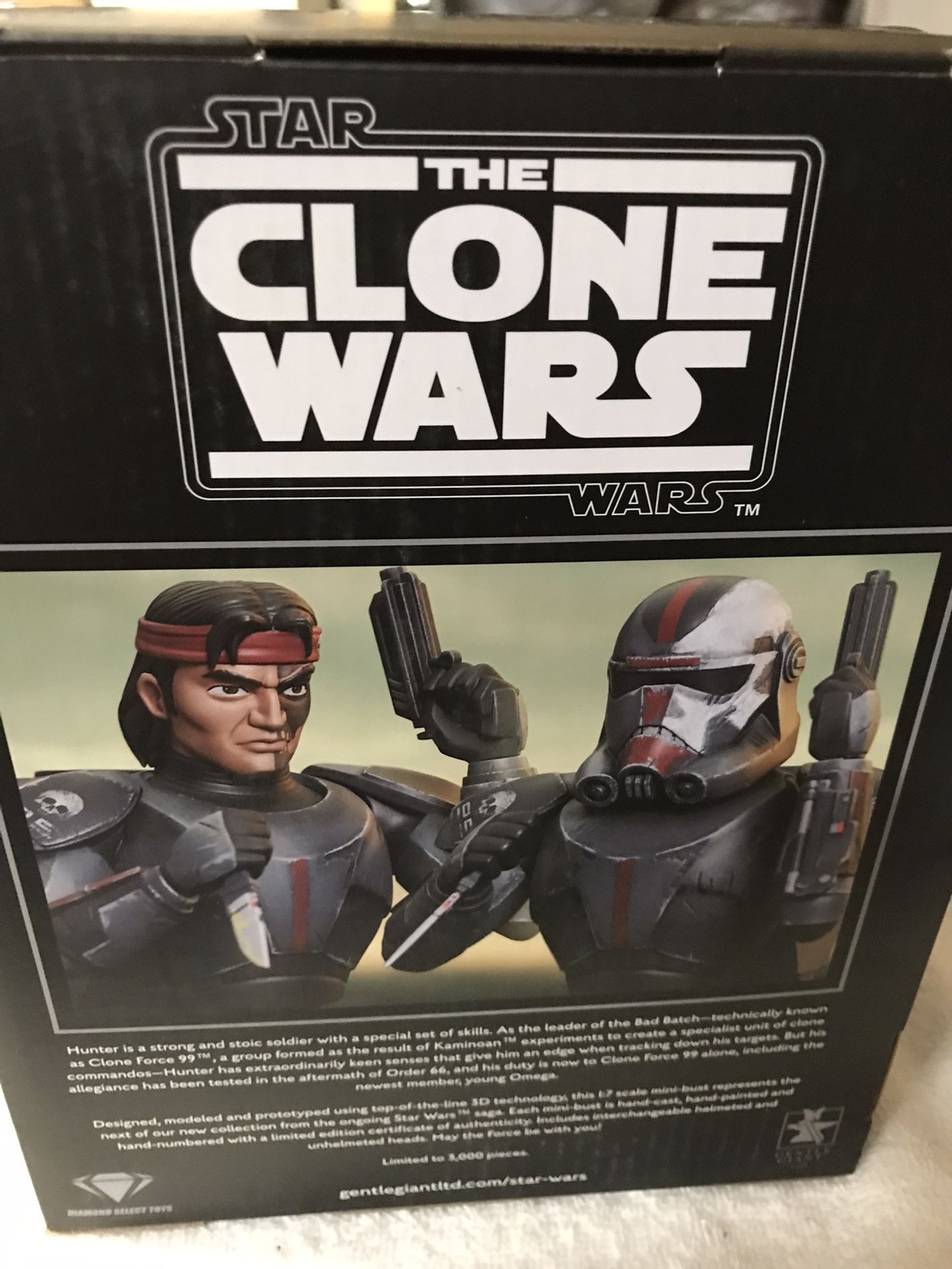 Star Wars The Clone Wars Hunter Bust