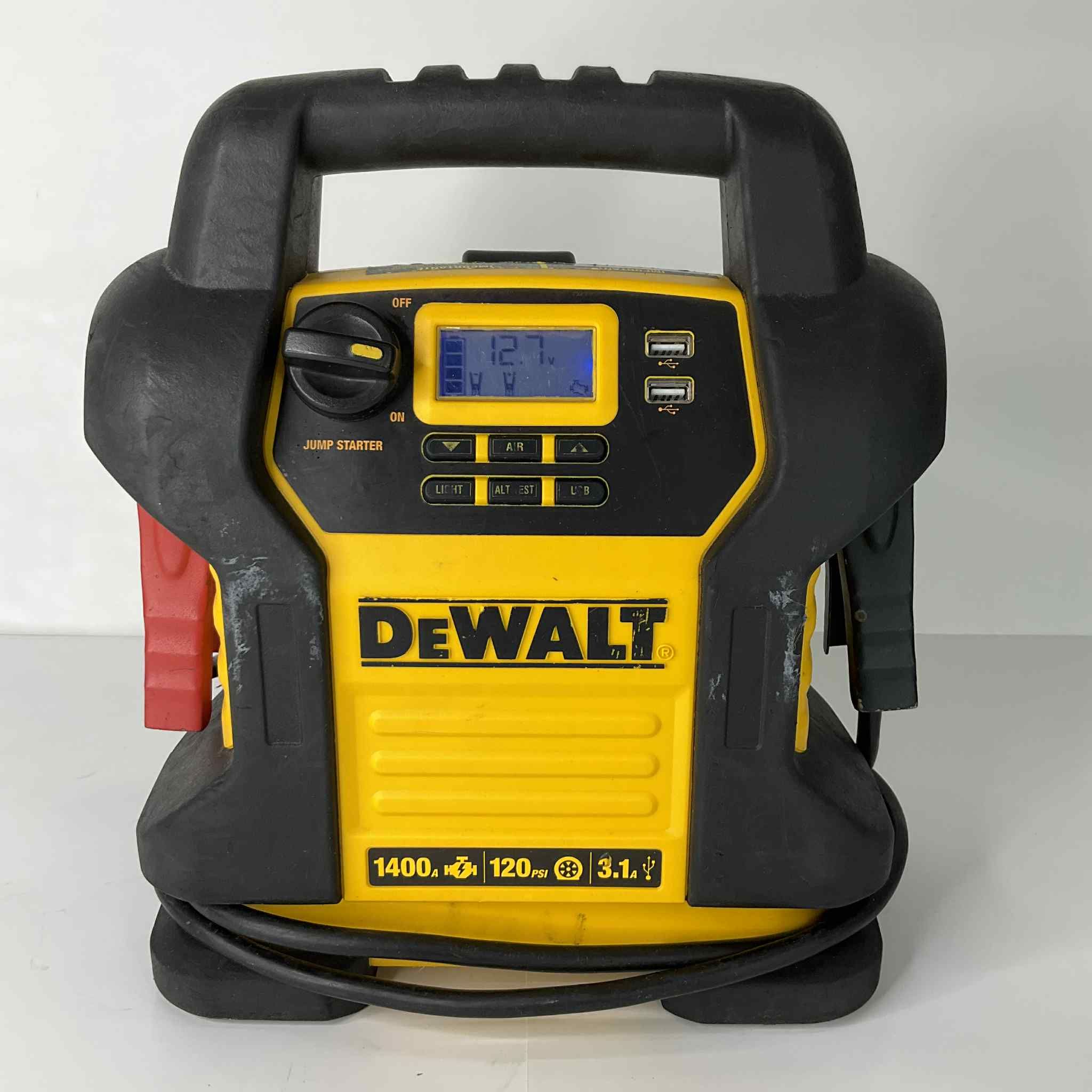 Dewalt 1400 Amp Jump Starter W/ Digital Compessor W/ USB Power Bank 