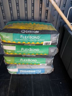 4 bags of thin set flex Bond