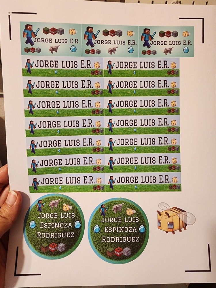 Name Labels  Order Yours 