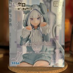 Re:ZERO Yumemirize Emilia Fluffy Mofu Mofu Pack Anime Figure