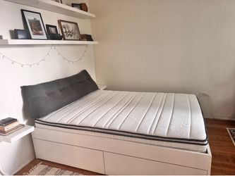 $150 Queen Bed Frame w/large storage