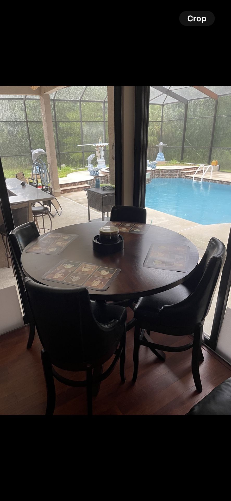Hightop Table and Four Swivel Chairs