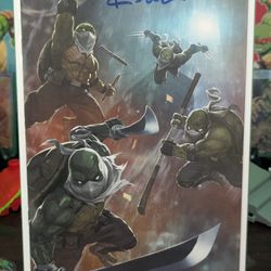 TMNT: The Armageddon Game #4 Exclusive Skan Virgin Variant Signed By Kevin Eastman 